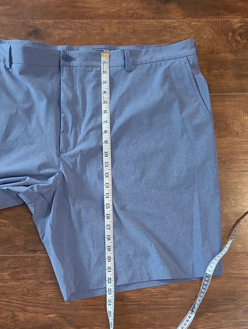 Vineyard Vines Performance  Slate Blue Flat Front Shorts Size  52 B